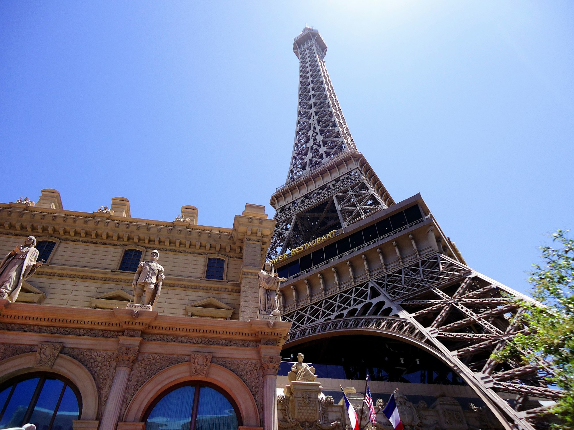 The Eiffel Tower at the Paris hotel in Las Vegas, NV